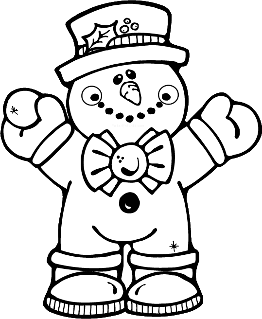 Bałwany kolorowanki